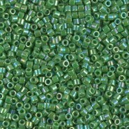 Miyuki delica beads 10/0 - Opaque green ab DBM-163